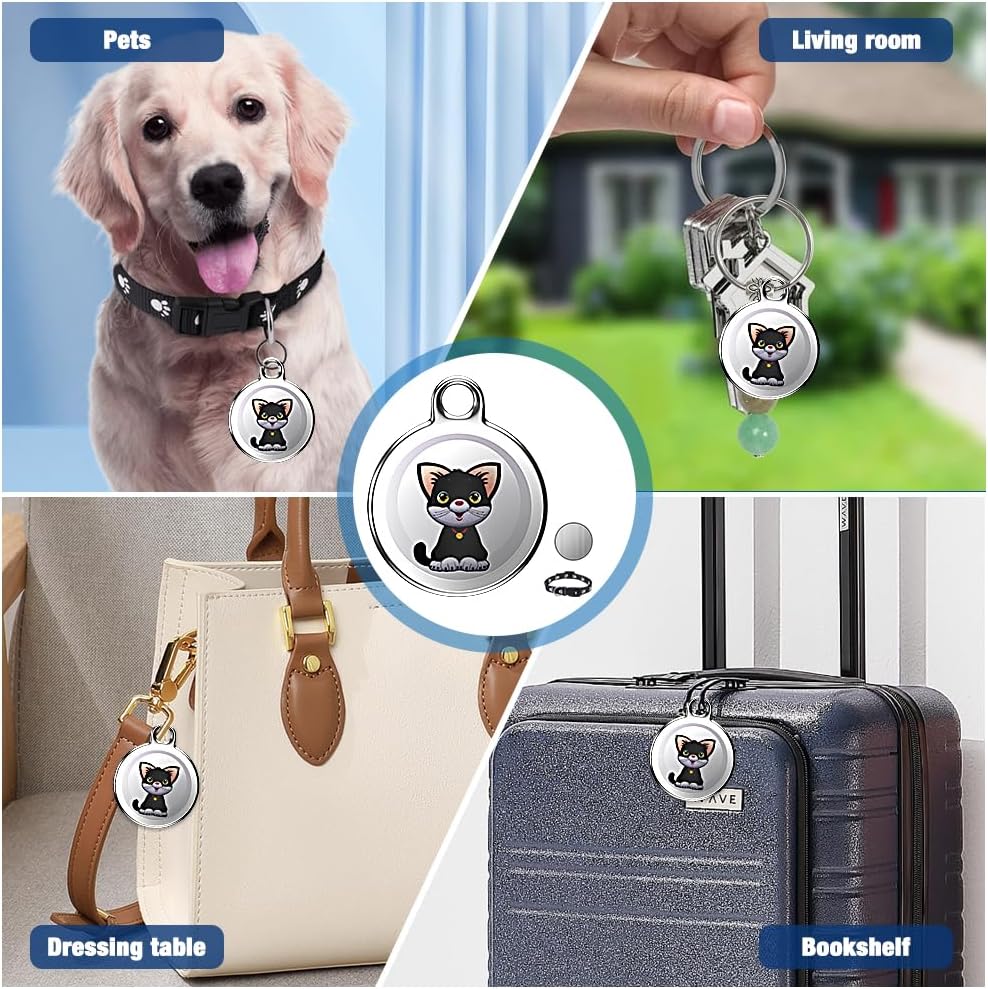 HIULLEN GPS Tracker for Cats Dogs, Mini GPS Tracker with Dog Collar, Pet Tracker for Cats, No Monthly Fee Works, Real Time Location Tracking for Cats Dog Recall - Image 8